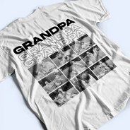Custom Photo,Gift For Father,Dad - Children,Non-Eng,Photo,Icon,Proud - Custom Photo Fist Bumps Dad Grandpa Title - Personalized T Shirt