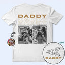 Custom Photo,Gift For Father,Dad - Children,Non-Eng,Photo,Icon,Proud - Custom Photo Fist Bumps Dad Grandpa Title - Personalized T Shirt