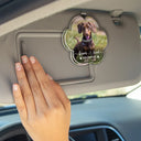 Custom Photo, Sad, Memorial, Pet Lovers, Dog Lovers, Cat Lovers - Custom Photo Forever In My Heart - Personalized Custom Shaped Acrylic Car Visor Clip