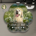 Custom Photo, Sad, Memorial, Pet Lovers, Dog Lovers, Cat Lovers - Custom Photo Forever In My Heart - Personalized Custom Shaped Acrylic Car Visor Clip
