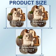 Custom Photo, Pet Lovers, Memorial, Sympathetic, Dynamic Photo - Custom Photo Forever In My Heart Dog Cat Memorial - Personalized Acrylic Car Hanger