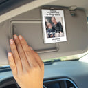 Sad, Memorial, Dog Lovers, Cat Lovers, Pet Lovers, Family, Parents, Gift For Grandparents - Custom Photo Forever In My Heart Memorial - Personalized Custom Shaped Acrylic Car Visor Clip