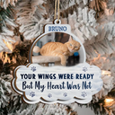Sentimental,Christmas,Custom Photo,Pet Lovers,Memorial,Upload Full Photo - Custom Photo Forever In My Heart Pet Memorial - Personalized 2-Layered Wooden Ornament