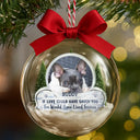 Sentimental,Christmas,Custom Photo,Pet Lovers,Memorial,Upload Full Photo - Custom Photo Forever In My Heart Pet Memorial - Personalized 3D Acrylic Ball Ornament