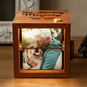 Pet Lovers, Cat Lovers, Dog Lovers, Sad, Memorial, Family - Custom Photo Forever Loved Memorial Dog Cat - Personalized Flipbook Frame Animation Machine