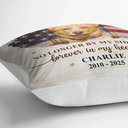 Pet Lovers, Cat Lovers, Dog Lovers, Sad, Memorial - Custom Photo Forever Loved Memorial Dog Cat Family - Personalized Pillow