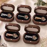 Sentimental,Gift For Father,Custom Photo,Wedding,Upload Full Photo - Custom Photo Forever Your Little Girl - Personalized Tie Clip