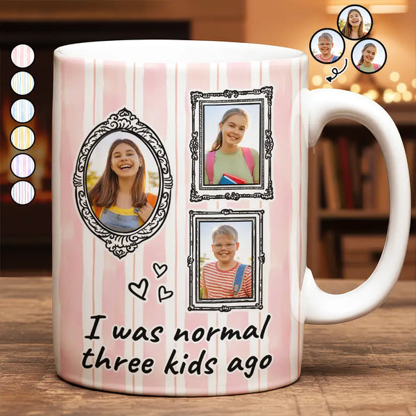 Gift For Yourself,Gift For Women,Gift For Mother,Funny - Custom Photo Frames Normal Mom - Personalized White Edge-to-Edge Mug