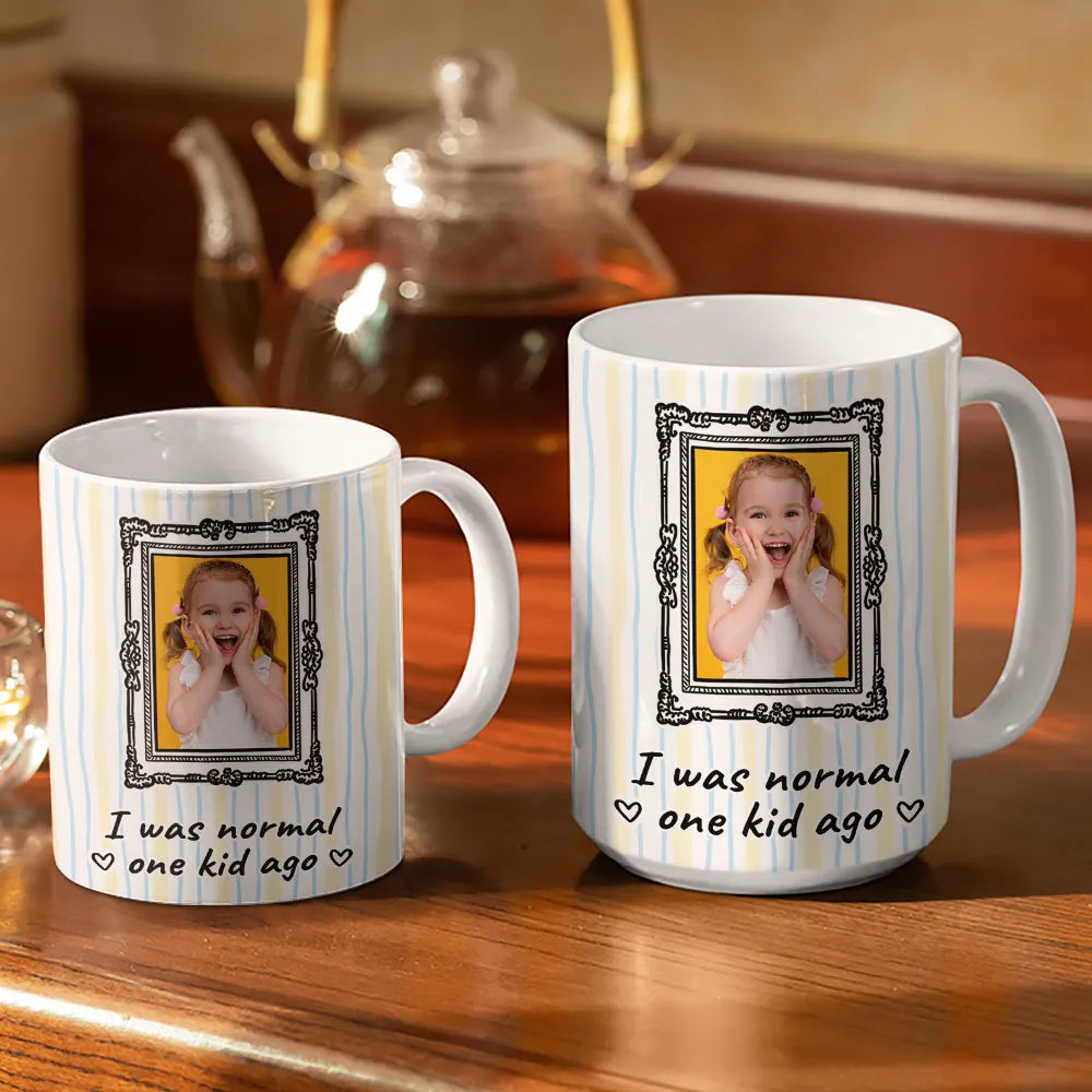 Gift For Yourself,Gift For Women,Gift For Mother,Funny - Custom Photo Frames Normal Mom - Personalized White Edge-to-Edge Mug