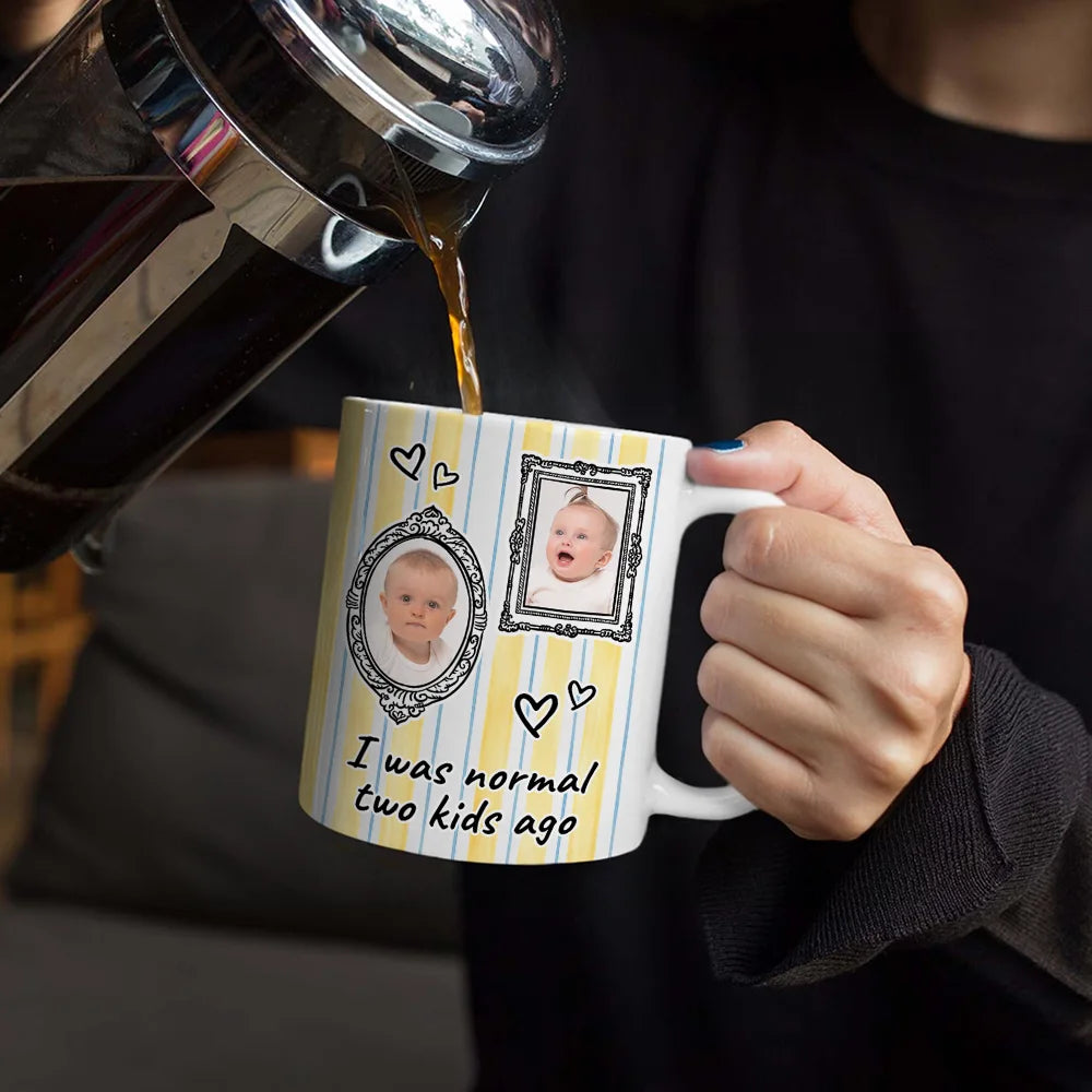 Gift For Yourself,Gift For Women,Gift For Mother,Funny - Custom Photo Frames Normal Mom - Personalized White Edge-to-Edge Mug