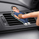 Humorous,Nurse,Custom Photo,Cut-Face Photo - Custom Photo Funny Belly Healthcare Heroes - Personalized Squishy Acrylic Car Vent Clip