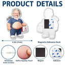 Custom Photo, Nurse, Humorous, Cut-Face Photo - Custom Photo Funny Belly Healthcare Heroes - Personalized Squishy Acrylic Fridge Magnet