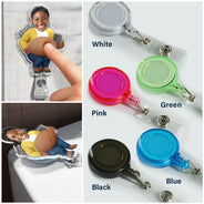 Teacher, Humorous, Back To School, Custom Photo, Cut-Face Photo - Custom Photo Funny Belly Teacher On Duty - Personalized Squishy Badge Reel