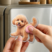 Custom Photo, Art Design, Pet Lovers, Humorous, Photo - Squishy Pet Butt - Custom Photo Funny Dog Cat Pet Butt - Personalized Squishy Acrylic Fridge Magnet