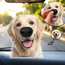 Art Design, Humorous, Dog Lovers, Pet Lovers, Photo - Squishy Dog Nose - Custom Photo Funny Dog Nose - Personalized Squishy Acrylic Car Hanger