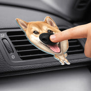 Art Design, Humorous, Custom Photo, Dog Lovers, Pet Lovers, Photo - Squishy Dog Nose - Custom Photo Funny Dog Nose - Personalized Squishy Acrylic Car Vent Clip