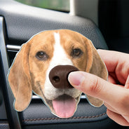 Art Design, Humorous, Custom Photo, Dog Lovers, Pet Lovers, Photo - Squishy Dog Nose - Custom Photo Funny Dog Nose - Personalized Squishy Acrylic Car Vent Clip