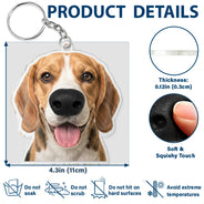 Art Design, Humorous, Custom Photo, Dog Lovers, Pet Lovers, Photo - Squishy Dog Nose - Custom Photo Funny Dog Nose - Personalized Squishy Acrylic Keychain