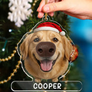 Art Design, Christmas, Humorous, Dog Lovers, Pet Lovers, Photo - Squishy Dog Nose - Custom Photo Funny Dog Nose Gift For Dog Lovers - Personalized Squishy Acrylic Ornament