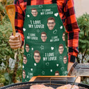 Gift For Couples,Custom Photo,Funny,Gift For Husband - Custom Photo Funny I Love My Wife Husband - Personalized Apron