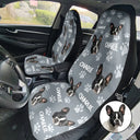 Pet Lovers,Funny - Custom Photo Funny Pet Face Pattern Dog Cat Family - Personalized Car Seat Cover