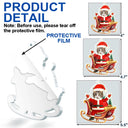 Pet Lovers,Christmas,Funny,Custom Photo - Custom Photo Funny Santa Face - Personalized Custom Shaped Acrylic Ornament