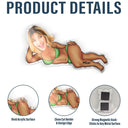 Gift For Couples,Gift For Husband,Gift For Wife,Gift For Boyfriend,Gift For Girlfriend,Gift For Men,Gift For Women,Gift For Yourself - Custom Photo Funny Woman Man Lying Down - Personalized Acrylic Fridge Magnet