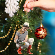 Gift For Yourself,Gift For Women,Gift For Men,Happy,Christmas,Custom Photo,Gardening,Photo Hobby Ornament - Custom Photo Gardening Christmas Decorations - Personalized Acrylic Photo Ornament
