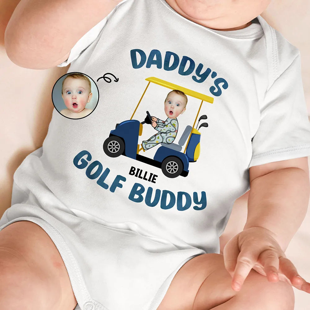 Custom Photo Golf Buddy - Personalized Baby Onesie