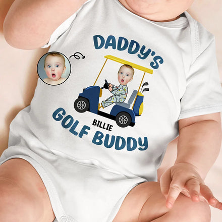 Custom Photo Golf Buddy - Personalized Baby Onesie