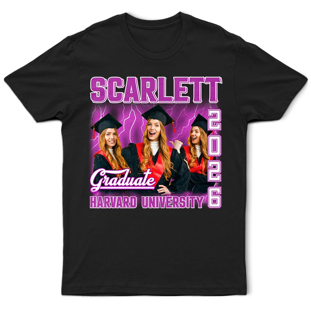Custom Photo Graduation Congratulations - Personalized T Shirt