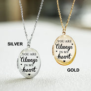 Graduation,Gift For Yourself,Gift For Women,Gift For Men,Memorial,Love - Custom Photo Graduation Walking Beside You Memorial - Personalized Locket Necklace