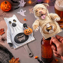 Art Design,Humorous,Halloween,Pet Lovers,Photo - Pet Belly Halloween Costume - Custom Photo Halloween Costume Pet Dog Cat Vampire Mummy Ghost - Personalized Custom Shaped Bottle Opener