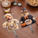 Art Design,Humorous,Halloween,Pet Lovers,Photo - Pet Belly Halloween Costume - Custom Photo Halloween Costume Pet Dog Cat Vampire Mummy Ghost - Personalized Custom Shaped Bottle Opener