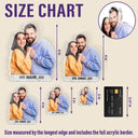 Gift For Couples, Gift For Husband, Gift For Wife, Gift For Boyfriend, Gift For Girlfriend, LGBT, Love, Non-Eng - Custom Photo Happy Couple - Personalized Acrylic Fridge Magnet