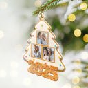 Family,Pet Lovers,Pet Mom,Pet Dad,Pet Couple,Dog Lovers,Dog Couple,Dog Mom,Dog Dad,Cat Lovers,Cat Mom,Cat Dad,Cat Couple,Happy,Christmas,Top Market - Custom Photo Happy Family Christmas Tree Gingerbread - Personalized Custom Shaped Acrylic Ornament