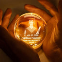 Graduation,Gift For Daughter,Dad - Daughters (Adult),Mom - Daughters (Adult),Mom - Sons,Gift For Son,Dad - Sons,Happy - Custom Photo Happy Graduation - Personalized Crystal Globe Lamp