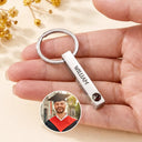 Graduation,Happy,Gift For Yourself,Gift For Women,Gift For Men,Gift For Bestie - Custom Photo Happy Graduation - Personalized Photo Projection Keychain