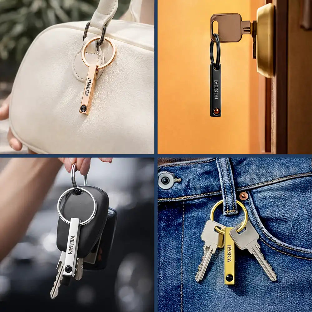 Graduation,Happy,Gift For Yourself,Gift For Women,Gift For Men,Gift For Bestie - Custom Photo Happy Graduation - Personalized Photo Projection Keychain