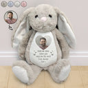 Love,Parents,Gift For Grandparents,Gift For Kids,Gift For Grandkids,Memorial - Custom Photo Hold Me Close When You Need Me Most - Personalized Soft Toy Bunny