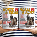 Gift For Yourself,Happy,Gift For Women,Gift For Men - Custom Photo Horse And Rider Magazine - Personalized Mug