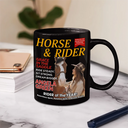 Gift For Yourself,Happy,Gift For Women,Gift For Men - Custom Photo Horse And Rider Magazine - Personalized Mug