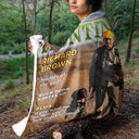 Gift For Yourself,Best friends' Hobby,Hunting,Top Market,Happy - Custom Photo Hunter Of The Year - Personalized Fleece Blanket, Sherpa Blanket