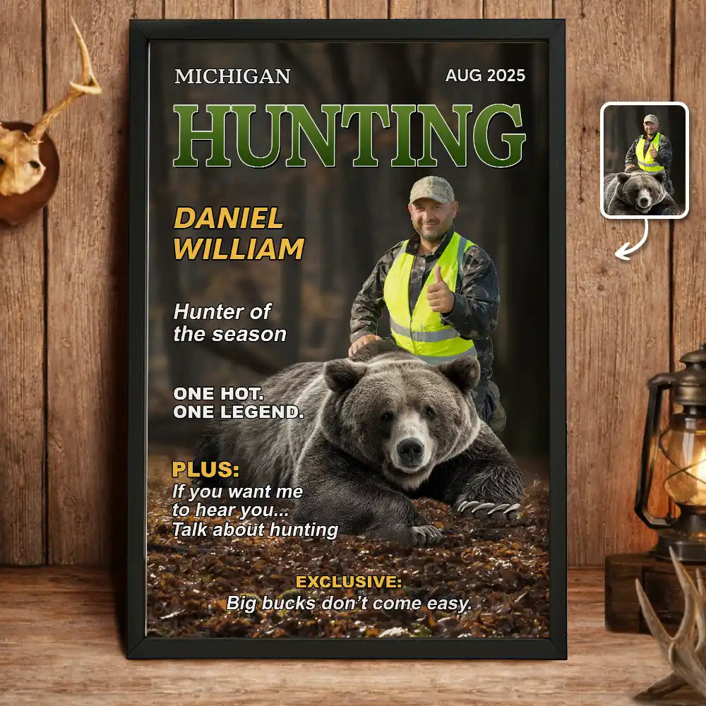 Custom Photo Hunter Of The Year - Personalized Poster