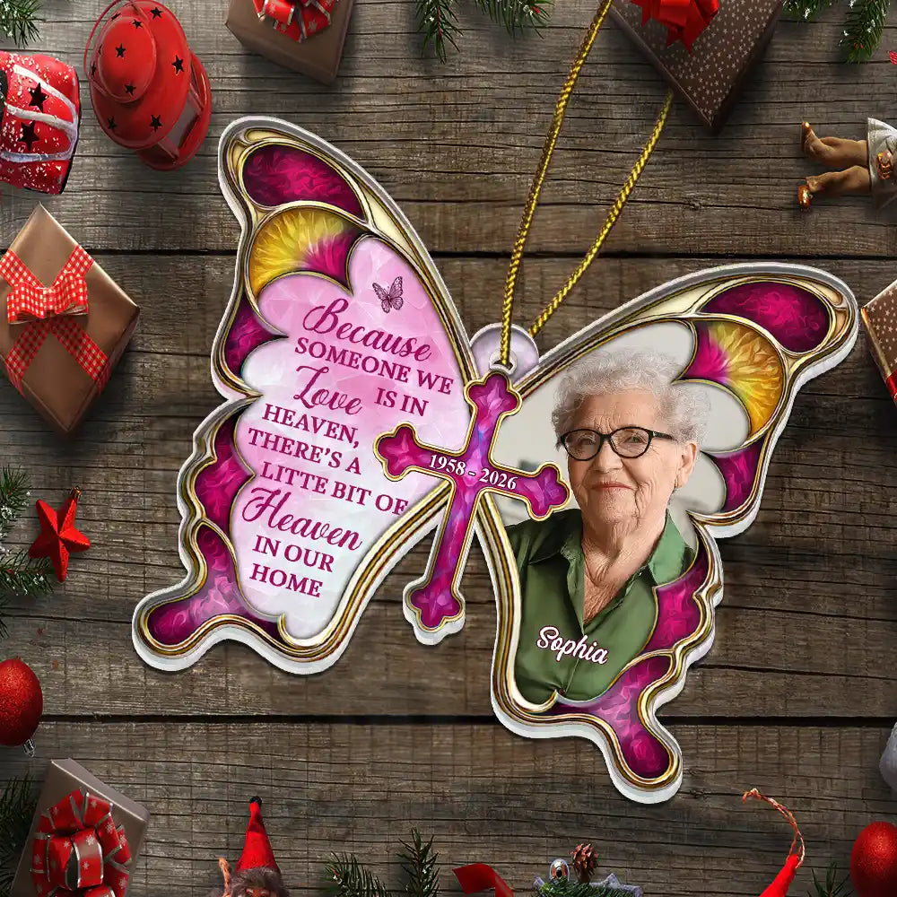 Sentimental,Christmas,Custom Photo,Family,Memorial,Upload Full Photo - Custom Photo I Am Always With You Family Memorial Gifts - Personalized Custom Shaped Acrylic Ornament