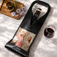 Custom Photo,Romantic,Gift For Yourself,Gift For Women,Wedding,Upload Full Photo - Custom Photo I Can't Say I Do Without You Bridesmaid Proposal - Personalized Leather Wine Bag