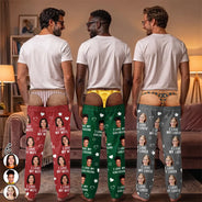Gift For Husband,Christmas,Humorous,Custom Photo,Gift For Couples,Remove BG Photo - Custom Photo I Love My Wife Funny Underwear Gift For Husband - Personalized Pajama Pants