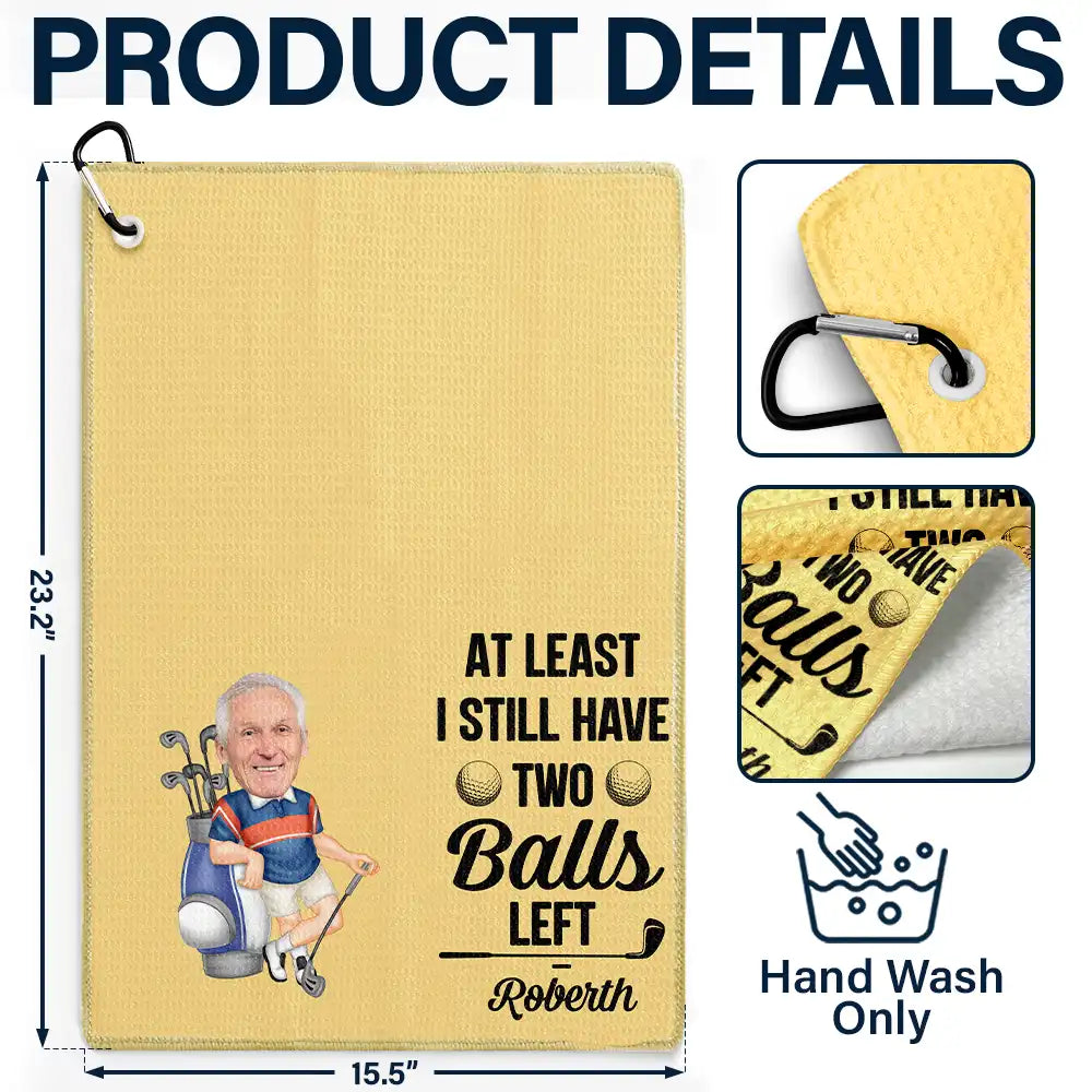 Funny,Golf,Sport Dad,Gift For Husband,Gift For Boyfriend,Gift For Men,Gift For Yourself,Gift For Grandpa,Dad's Hobby,Grandma's Hobby,Gift For Father - Custom Photo I Use This Towel To Clean My Balls Funny - Personalized Golf Towel