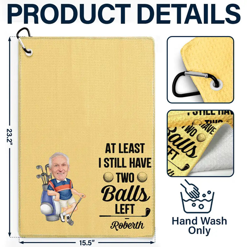 Funny,Golf,Sport Dad,Gift For Husband,Gift For Boyfriend,Gift For Men,Gift For Yourself,Gift For Grandpa,Dad's Hobby,Grandma's Hobby,Gift For Father - Custom Photo I Use This Towel To Clean My Balls Funny - Personalized Golf Towel