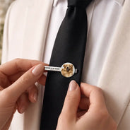 Sentimental,Custom Photo,Family,Wedding,Upload Full Photo - Custom Photo I Walk With You Today And Everyday - Personalized Tie Clip